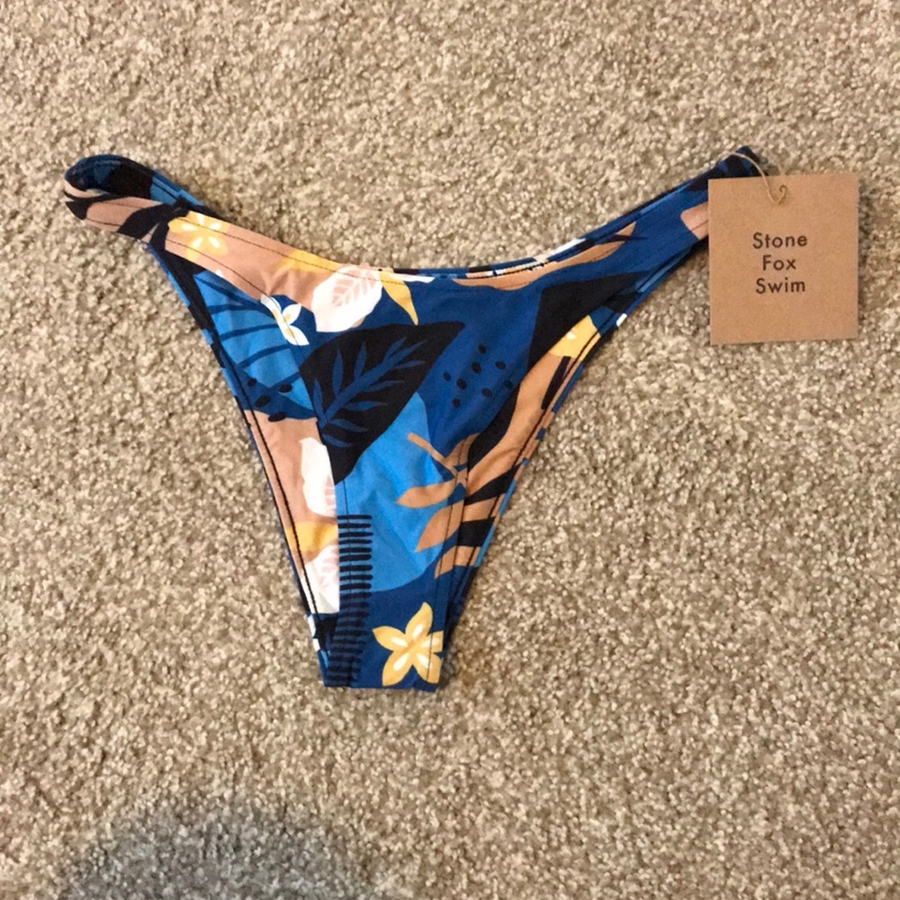 Stone Fox Swim Luka bottoms, Jungle Iris, Medium